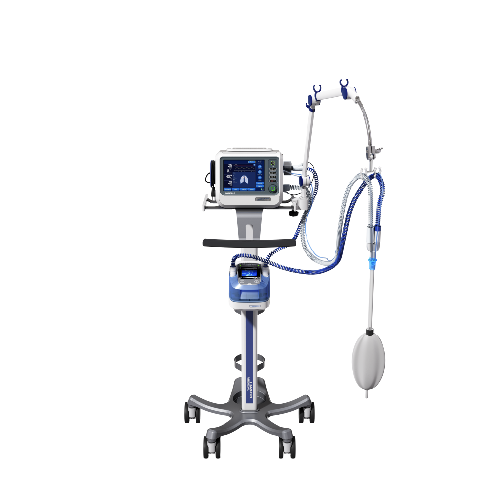 HAMILTON-C1-rendering-trolley-breathing-circuit-H900-front-view