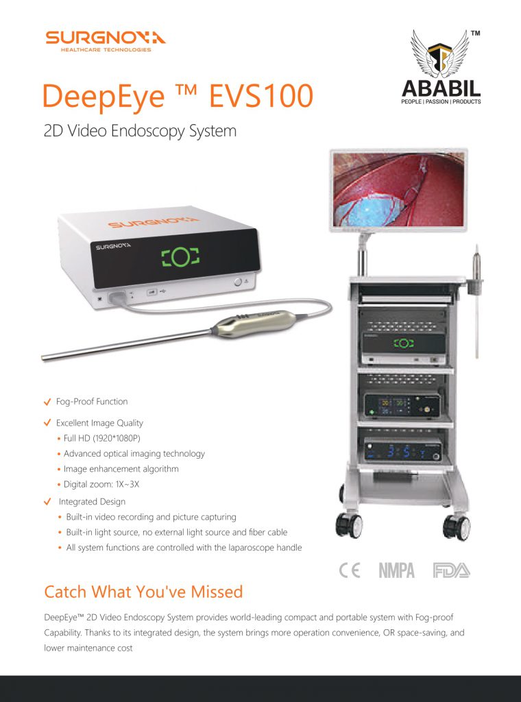 DeepEye™ EVS100 2D Video Endoscopy System