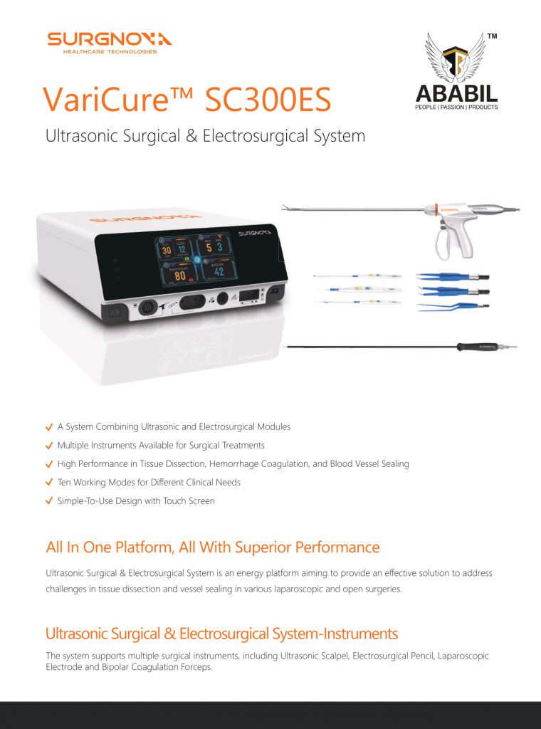 VariCure™ SC300ES Ultrasonic Surgical _ Electrosurgical System
